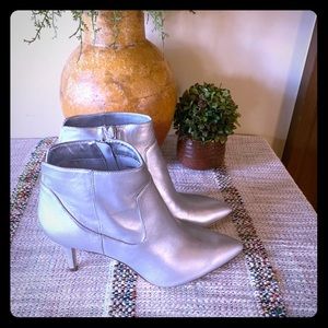 Sole Soviet Silver Ankle Bootie